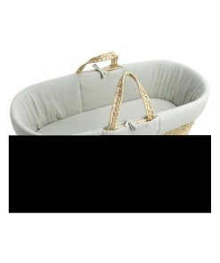 Couffin souple en fibres naturelles de palmier Promenons nous - Gris