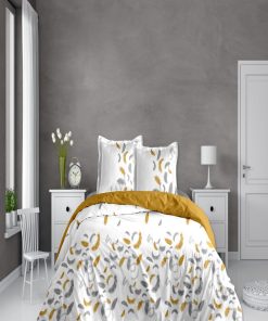 FASHION DAYS GRIS OCRE HC 240x220 AO + 2 TAIES PLACEES VP - Gris clair