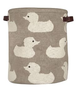 Panier de rangement en coton - Beige