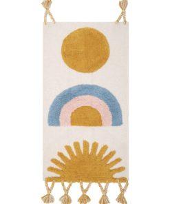 Tenture murale arc-en-ciel et soleil Sunshine - Jaune