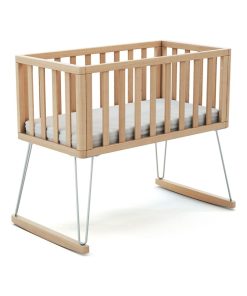 Jurababy - Berceau 40x80 Only Hêtre Verni - Marron clair