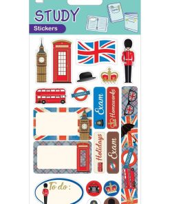 20 Stickers et étiquettes - Bullet journal et Agenda - Londres - Dorures - N/A