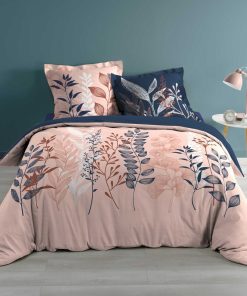 Parure Housse de couette + taie Collection Isabelle - Rose