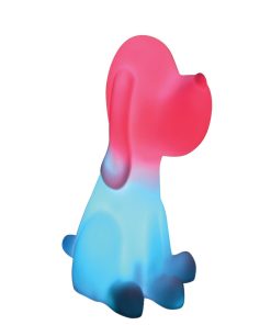 Chien Veilleuse En 3d Env 20 Cm Avec Diffusion Lumière En Couleurs - Transparent