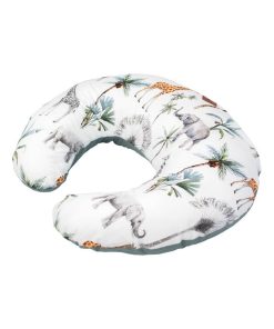 Petit coussin d'allaitement ergonomique + housse, Safari - Multicolore