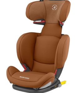 MAXI-COSI Siège auto Rodifix AirProtect Groupe 2/3, De 3,5 ans à 12 ans - Isofix - Authentic Cognac - Blanc Marron