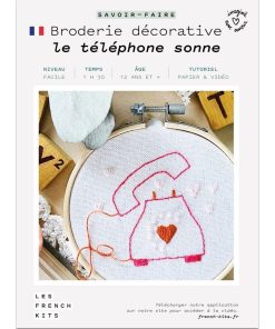 Coffret DIY - Broderie décorative - Le téléphone sonne - N/A