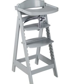 ROBA Chaise Haute Évolutive "Sit Up Click & Fun" + Table À Manger - Gris