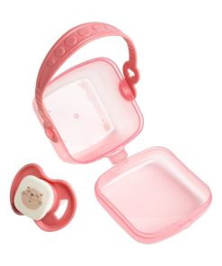 Sucette + range-sucette Chat rose - Rose