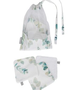 Lingettes Bébé Lavables 8 Pièces, Eucalyptus - N/A