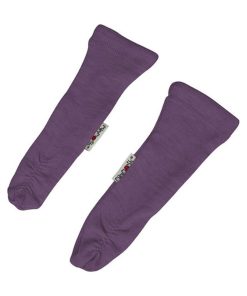 Chaussons de Portage évolutif en laine mérinos Dusty Grape - Multicolore
