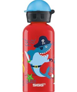 Gourde pour enfant en aluminium, Pirates sous-marin, 0,4L - Rouge