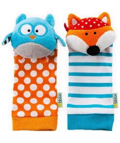 Chaussettes d'éveil Duö hibou et renard - Multicolore