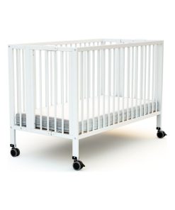 AT4 - Lit bébé pliant professionnel 60x120 ESSENTIEL - Blanc