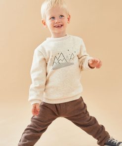 Set jogging sweatoloudoux, chiné/brun chiné - Beige