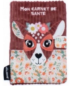 Protège carnet de santé Mélimélos la biche - Marron