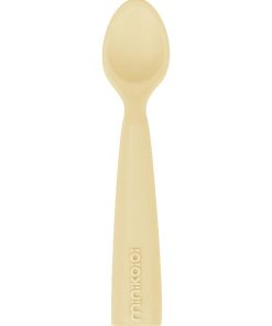 Cuillère bébé en 100% silicone - Jaune