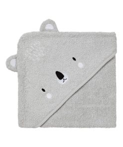 Cape de bain 70x70 cm ludique - Koala gris - Gris