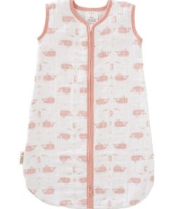 Gigoteuse légère en coton TOG 1,1 baleine rose (6-12 mois) - Rose