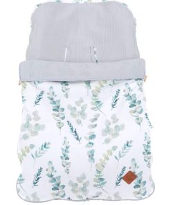 Chancelière universelle en 100% coton, Eucalyptus - Gris