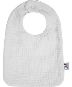 Bavoir en gaze de coton, Jeanne - Gris
