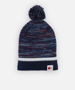 Bonnet en tricot, - Bleu