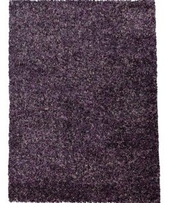 Tapis shaggy 200x290 SHAGGY EN Violet OEKO TEX idéal pour Salle à manger - Violet