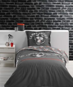 Housse de couette 140 x 200 Camps Panther - Noir