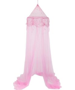 Ciel de lit demoiselle rose - Rose