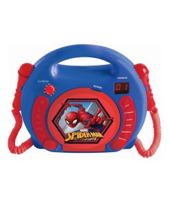 Lecteur Cd Portable Avec 2 Microphones Spiderman - N/A