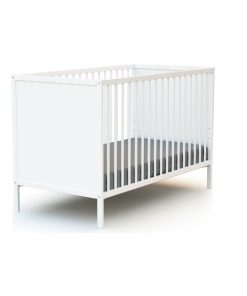 WEBABY - Lit bébé à panneaux - Blanc