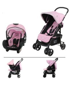 Poussette Combinée 2 En 1 Texas + Siège Beone (grp 0+) - Minnie - Rose