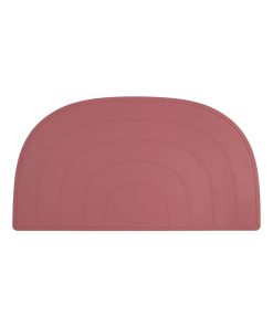 Set de table arc-en-ciel en silicone - Rose rouge