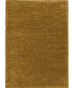 Tapis shaggy 80x150 SHAGGY SY Or OEKO TEX idéal pour Salle de bain - Doré/or