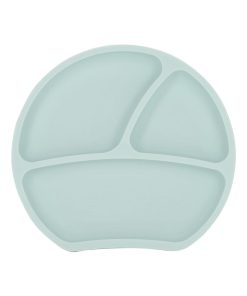 Assiette ventouse en silicone - Bleu turquoise