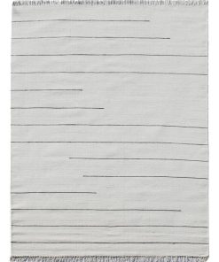 Tapis kilim 120x170 PRAHA Ecru tapis salon tissé main - Ecru