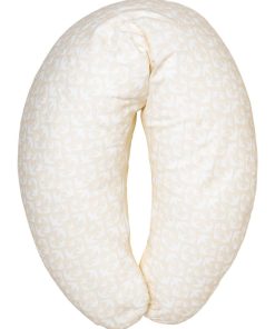 Coussin d'allaitement 110x53 cm - Oiseaux + Sable - Beige