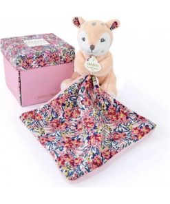 Doudou plat pantin Faon Boh'aime (12 cm) - N/A