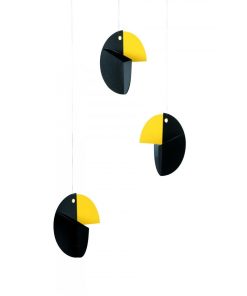flensted Mobiles' Talking Tree Noir - Jaune