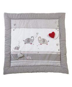 ROBA Tapis D'éveil "Jumbo Twins" - 100 x 100 - Revêtement Pour Parc D'enfant - Gris