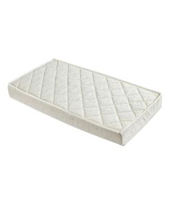Matelas Bébé hypoallergénique en Mousse Polyuréthane FERME Fabriqué en France - Blanc