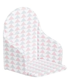 Coussin de chaise PVC Géométrique Rose, Gris - Rose