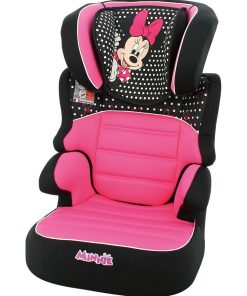 Rehausseur Enfant Befix Groupe 2/3 (15-36kg) - 4 Étoiles Adac - Minnie DS Luxe - Rose