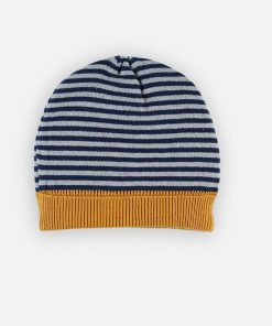 Bonnet tricot ligné - Gris