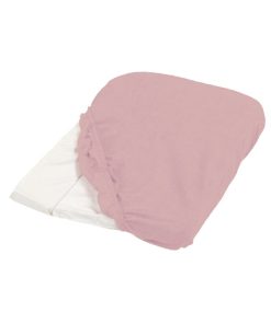 Candide - Housse de matelas à langer vieux rose éponge 50x75cm - Rose