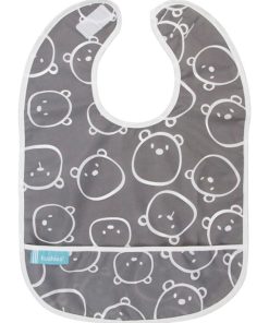 Bavoir 6-12 mois Charcoal Bears - Multicolore