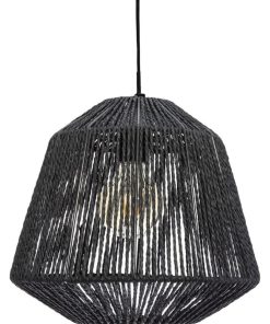 Suspension corde Etnik Jily noir D29 - Noir