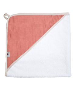 Cape de bain en gaze de coton, Jeanne - Marron