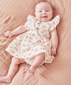 Set robe + bloomer, - Blanc