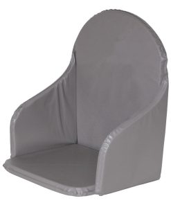 Coussin de chaise haute en PVC Taupe - Gris taupe